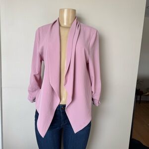 Michele Women's Soft Pink Draped Blazer